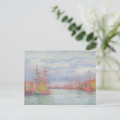 Carte Postale Ostende Harbour par James Ensor (1900) (Debout devant)