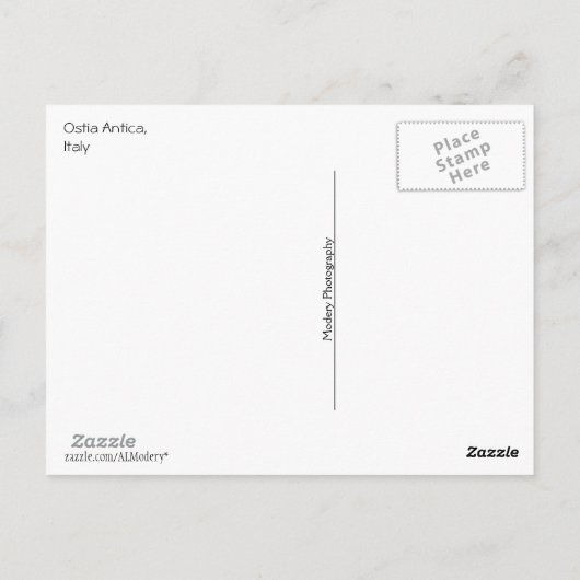 Carte Postale Ostia Antica (Dos)