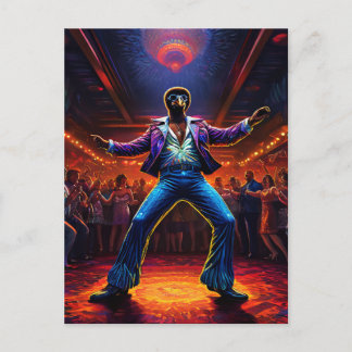 Carte Postale Ostrich de fièvre disco