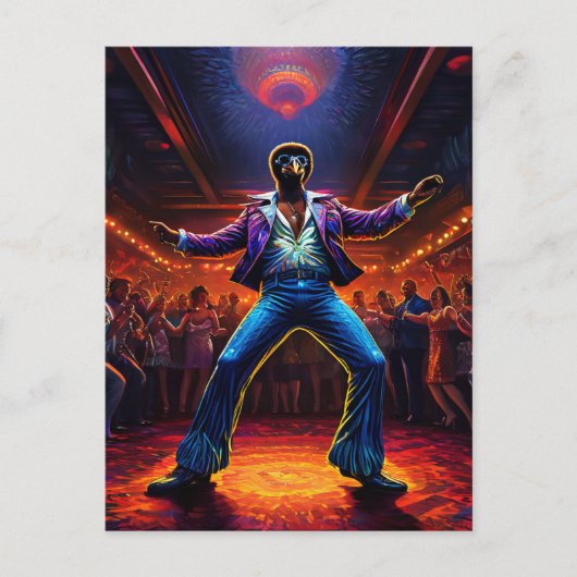 Carte Postale Ostrich de fièvre disco (Devant)