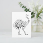 Carte Postale Ostrich inspiré (Debout devant)