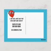 Carte Postale Ostrich porte des lunettes (Dos)