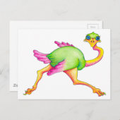 Carte Postale Ostrich rare (Devant / Derrière)