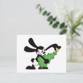Carte Postale Oswald Le Chanceux Arbre De Noël Lapin (Debout devant)