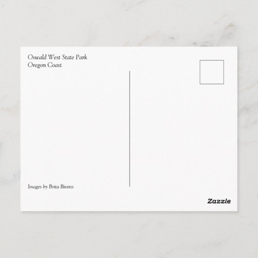 Carte Postale Oswald West State Park, Oregon Postcard (Dos)