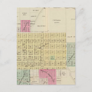 Carte Postale Oswego, Neosho Falls, Havens et Butler, Kansas