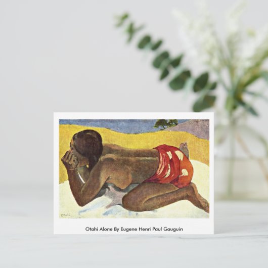 Carte Postale Otahi Seul Par Eugene Henri Paul Gauguin (Debout devant)