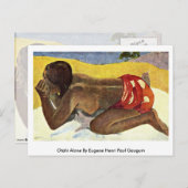 Carte Postale Otahi Seul Par Eugene Henri Paul Gauguin (Devant / Derrière)