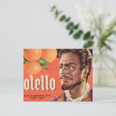 Carte Postale Otello Orange Étiquette (Debout devant)