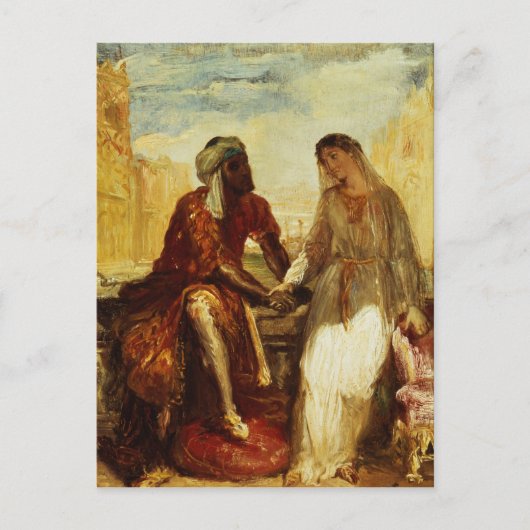 Carte Postale Othello et Desdia à Venise, 1850 (Devant)