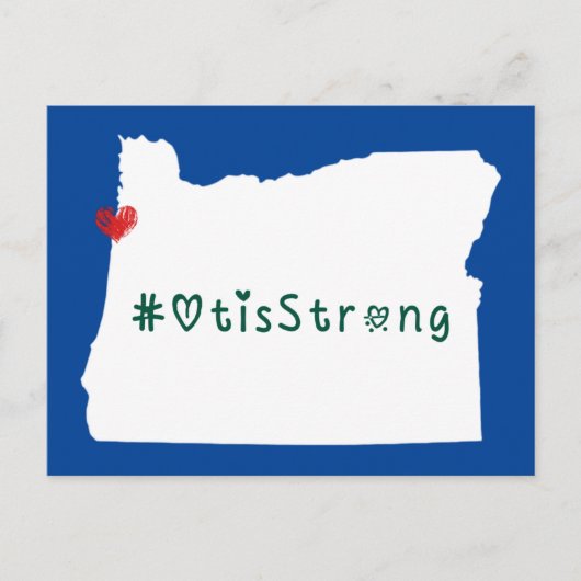 Carte Postale Otis Strong Heart White (Devant)