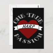 Carte Postale OTP : Harpe (Devant / Derrière)