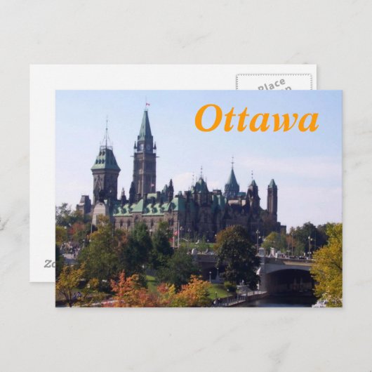Carte postale Ottawa Canada (Devant / Derrière)
