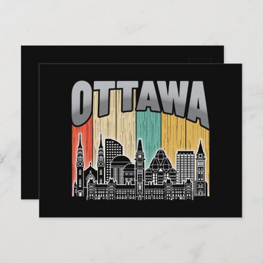 Carte Postale Ottawa Canada (Devant / Derrière)
