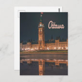 Carte Postale Ottawa Canada Colline du Parlement (Devant / Derrière)