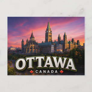 Carte Postale Ottawa Canada Parlement Ville Capitale Voyage 🏛️