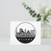 Carte Postale Ottawa Canada Skyline (Debout devant)