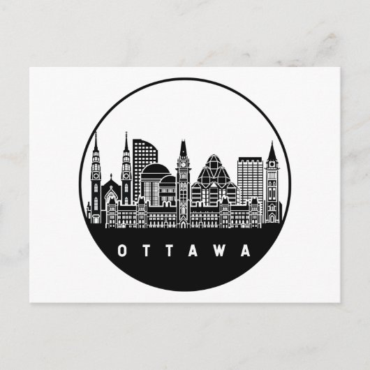 Carte Postale Ottawa Canada Skyline (Devant)