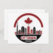 Carte Postale Ottawa Canada Skyline (Devant / Derrière)