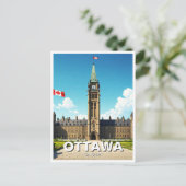 Carte Postale Ottawa Canada Voyages (Debout devant)