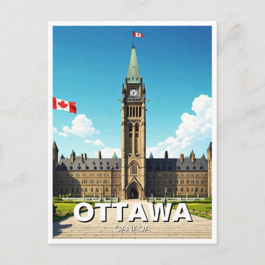 Carte Postale Ottawa Canada Voyages (Devant)