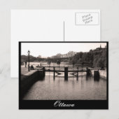 Carte Postale Ottawa, Canal Rideau, (Devant / Derrière)