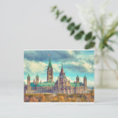 Carte Postale Ottawa Parlement Hill Ontario Canada Art (Debout devant)