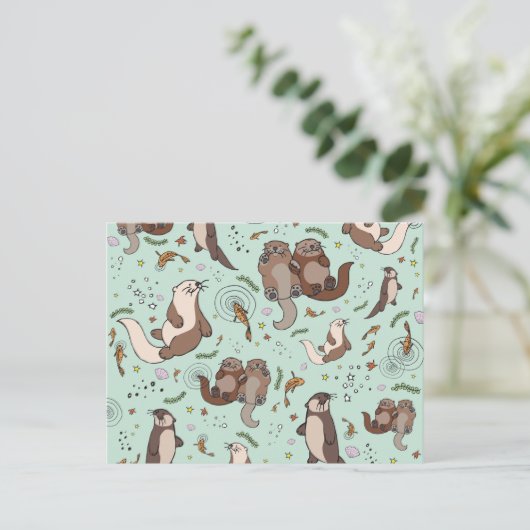 Carte postale Otter (Debout devant)