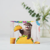 Carte Postale Otter Avec Tacos (Debout devant)