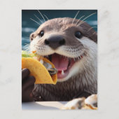 Carte Postale Otter Avec Tacos Osyster (Devant)