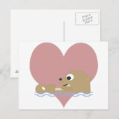 Carte Postale Otter Love (Devant / Derrière)