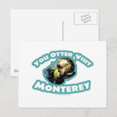Carte Postale Otter visite Monterey (Devant / Derrière)