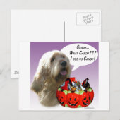 Carte Postale Otterhound Halloween Candy (Devant / Derrière)