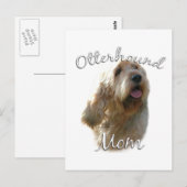 Carte Postale Otterhound Maman 2 (Devant / Derrière)