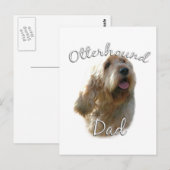 Carte Postale Otterhound Papa 2 (Devant / Derrière)