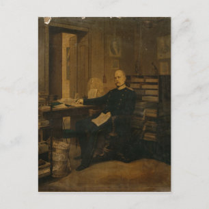 Carte Postale Otto von Bismarck dans son étude