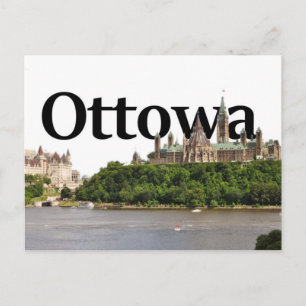 Carte Postale Ottowa, Canada Skyline avec Ottowa dans le ciel