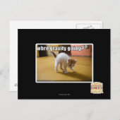 Carte Postale Où aller de gravité ? (Devant / Derrière)