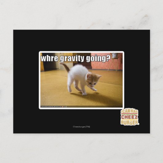 Carte Postale Où aller de gravité ? (Devant)
