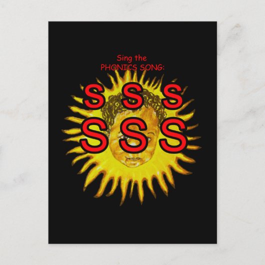 carte postale ou carte éclair de phonétique (Devant)