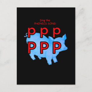 carte postale ou carte éclair de phonétique