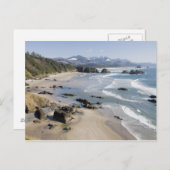 Carte Postale OU, Côte de l'Oregon, Parc d'état Ecola, Croissant (Devant / Derrière)