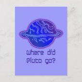 Carte Postale Où Est Allé Pluton ? (Devant)