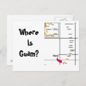 Carte Postale Où Est Guam ? (Devant / Derrière)