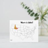 Carte Postale Où Est Idaho ? (Debout devant)