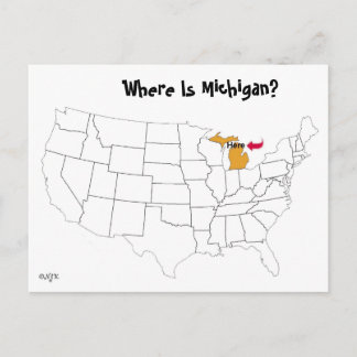 Carte Postale Où Est Le Michigan ?