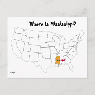 Carte Postale Où Est Le Mississippi ?