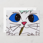 CARTE POSTALE OÙ EST L'OISEAU ? (Devant / Derrière)