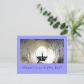 Carte Postale Où est votre ligne de départ ? (Debout devant)