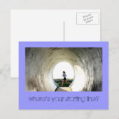 Carte Postale Où est votre ligne de départ ? (Devant / Derrière)